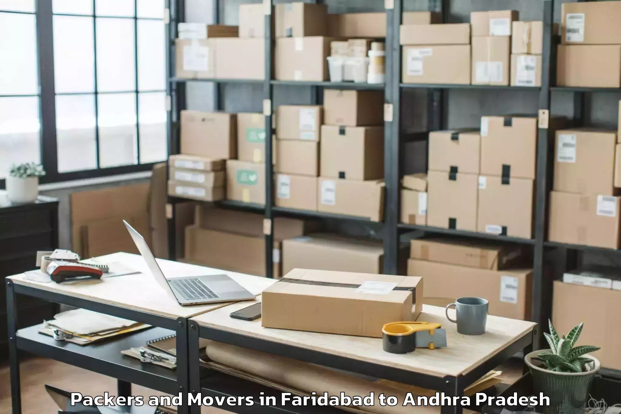 Book Your Faridabad to Vadlamudi Packers And Movers Today